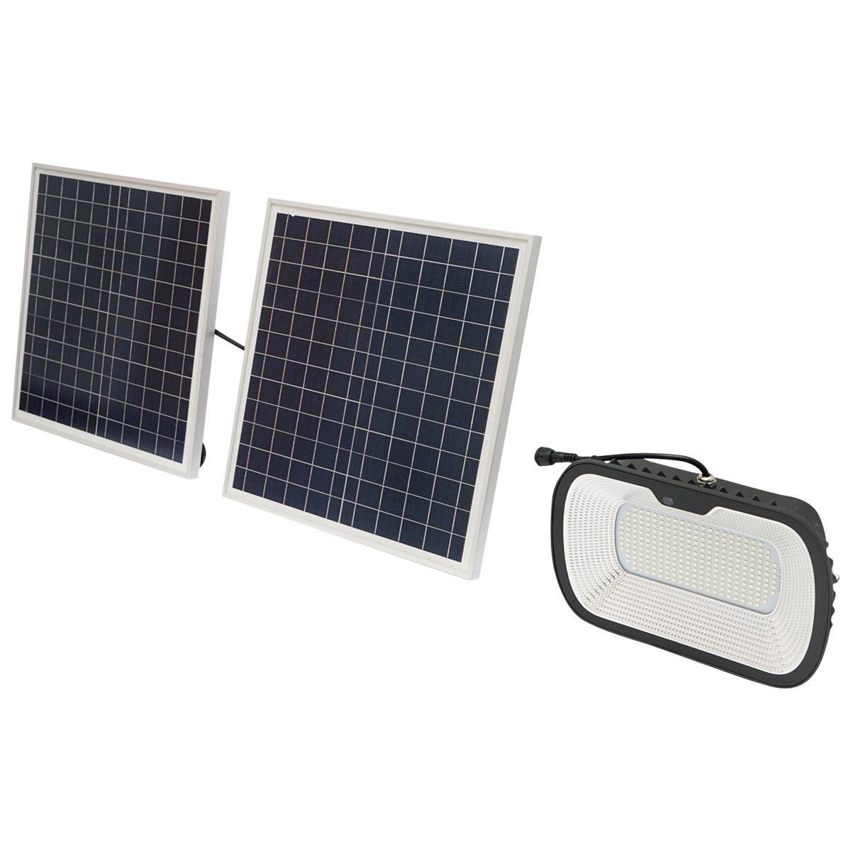 Lampa LED 240x0.5W cu panou solar 35W si baterie 7.4V/15Ah Breckner Germany